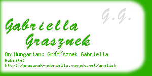 gabriella grasznek business card